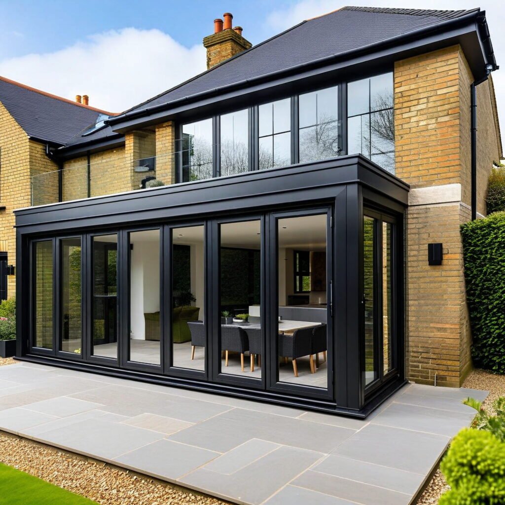 scottish home with aluminium windows and doors